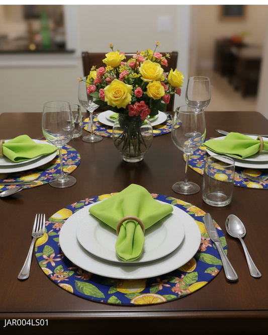 Mesa Posta 04 Lugares  Coleção Frutas