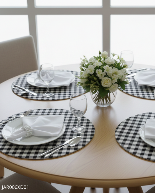 Mesa Posta 06 Lugares  Coleção Xadrez