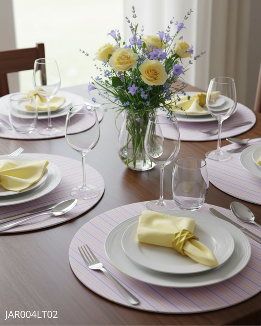 Mesa Posta 4 Lugares Coleção Candy Listrado